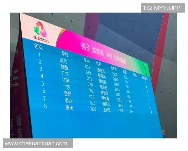 武汉攀岩队在全国个人能力排行榜中荣获第十名展现出色实力与团队精神